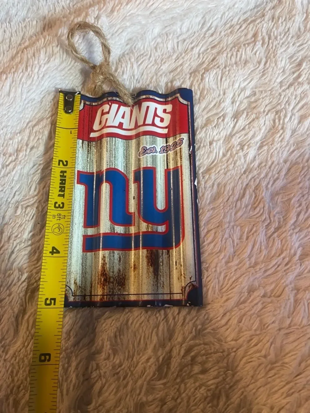 New York Giants Hanging Ornaments - Blue & Red